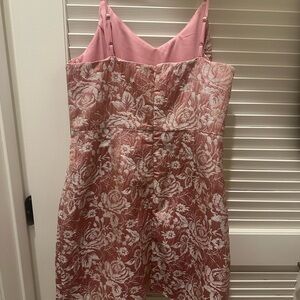 Lulu's Pink and White Floral Mini Dress